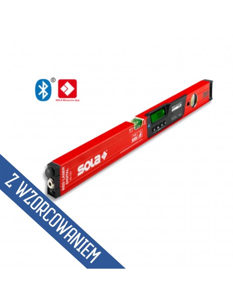 Poziomnica laserowa cyfrowa SOLA RED LASER 60 cm ze świadectwem wzorcowania