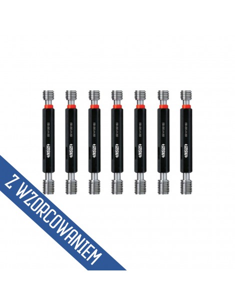 Zestaw sprawdzianów do gwintu trzpieniowych M3-M12 6H ze świadectwem kalibracji INSIZE