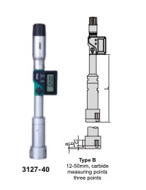 Zestaw średnicówek trójpunktowych analogowych 12-20 x 0,005mm INSIZE