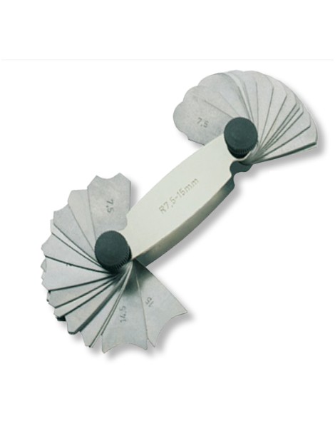 Wzorce promieni 1,0-7,0 mm 17 listków ULTRA PRAZISION ze świadectwem wzorcowania