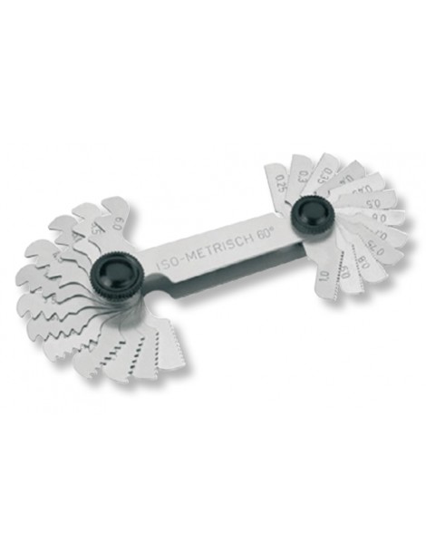 Wzorzec zarysu gwintu 0,25-6,00 mm 60° 24 listki ULTRA PRAZISION ze świadectwem wzorcowania