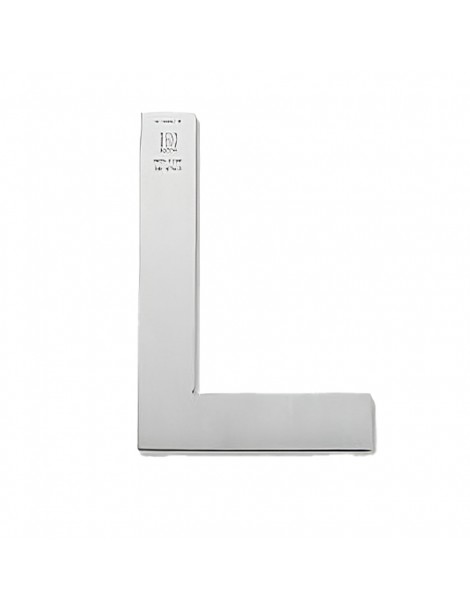 Kątownik z nierdzewnej stali hartowanej 50 x 40 mm, klasa 0 BOCCHI ze świadectwem wzorcowania